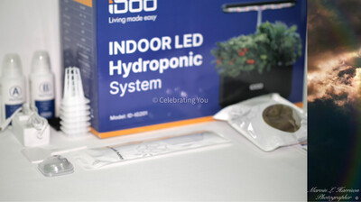 Indoor Hydroponics Growing System with LED Grow Light, Automatic Timer and Germination Kit