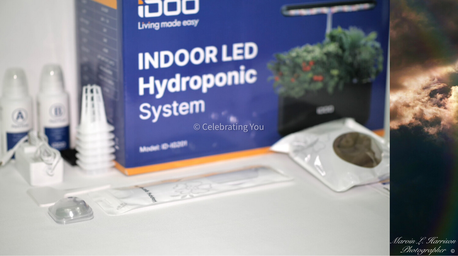 Indoor Hydroponics Growing System with LED Grow Light, Automatic Timer and Germination Kit