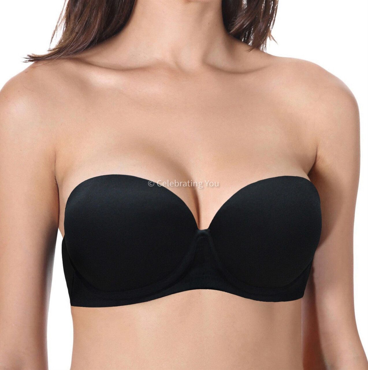 Women’s Strapless Push-Up Support Invisible Bra