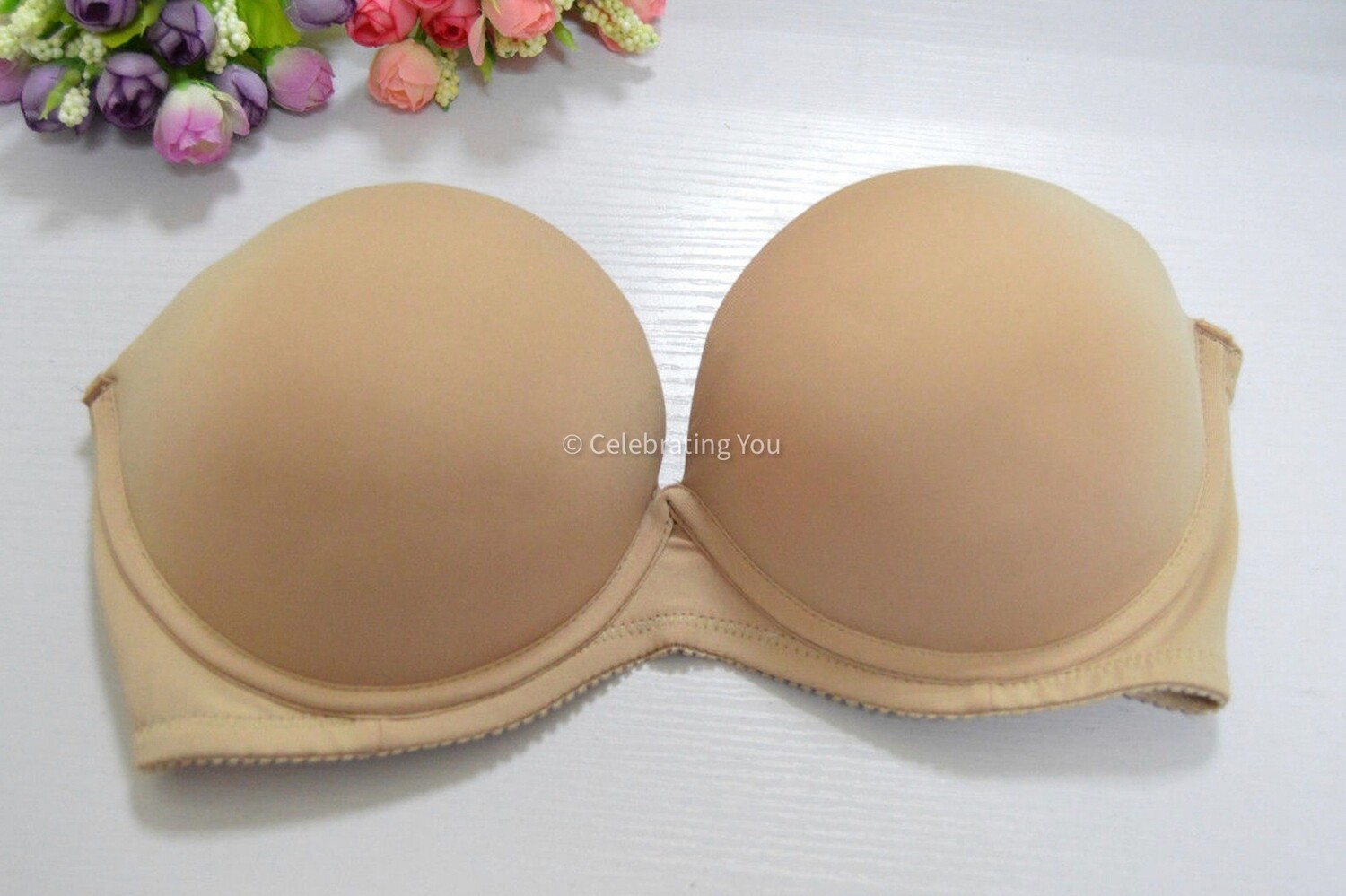 Women’s Strapless Push-Up Support Invisible Bra