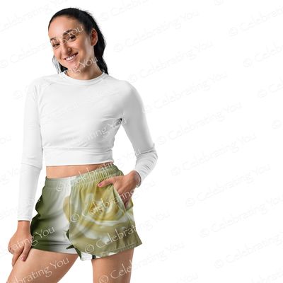 Celebrating You ‘ Rose of Life ‘ Women’s Athletic Shorts