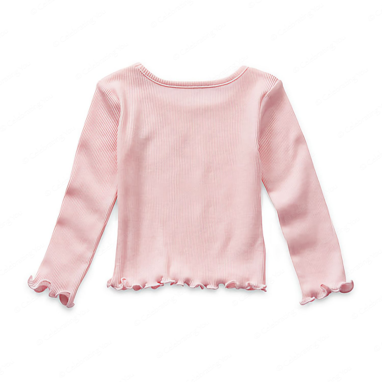 Baby Girl’s Round Neck Long Sleeve T-Shirt