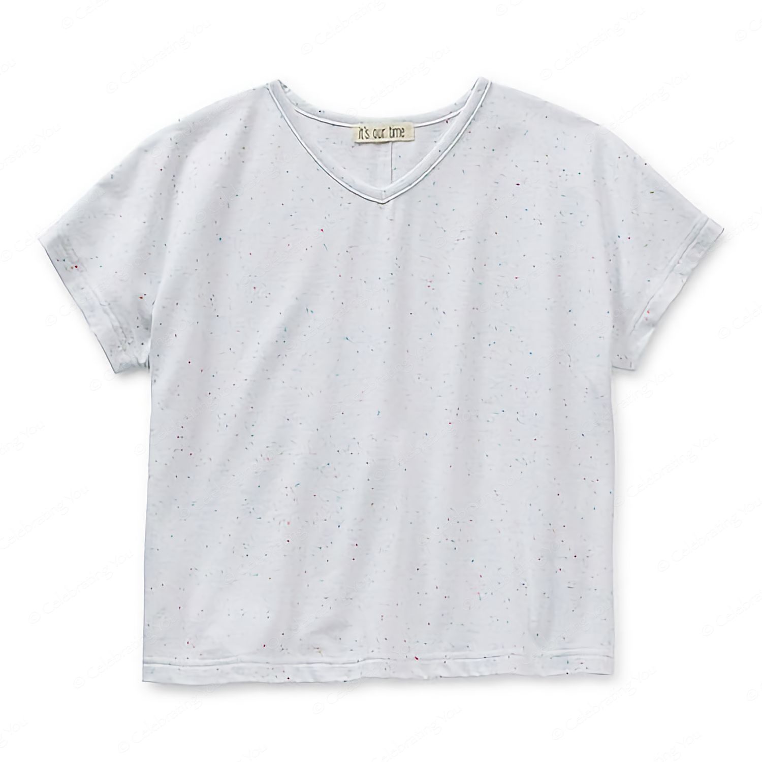 Women’s &amp; Girl’s V Neck Short Sleeve T-Shirt - Plus Sizes