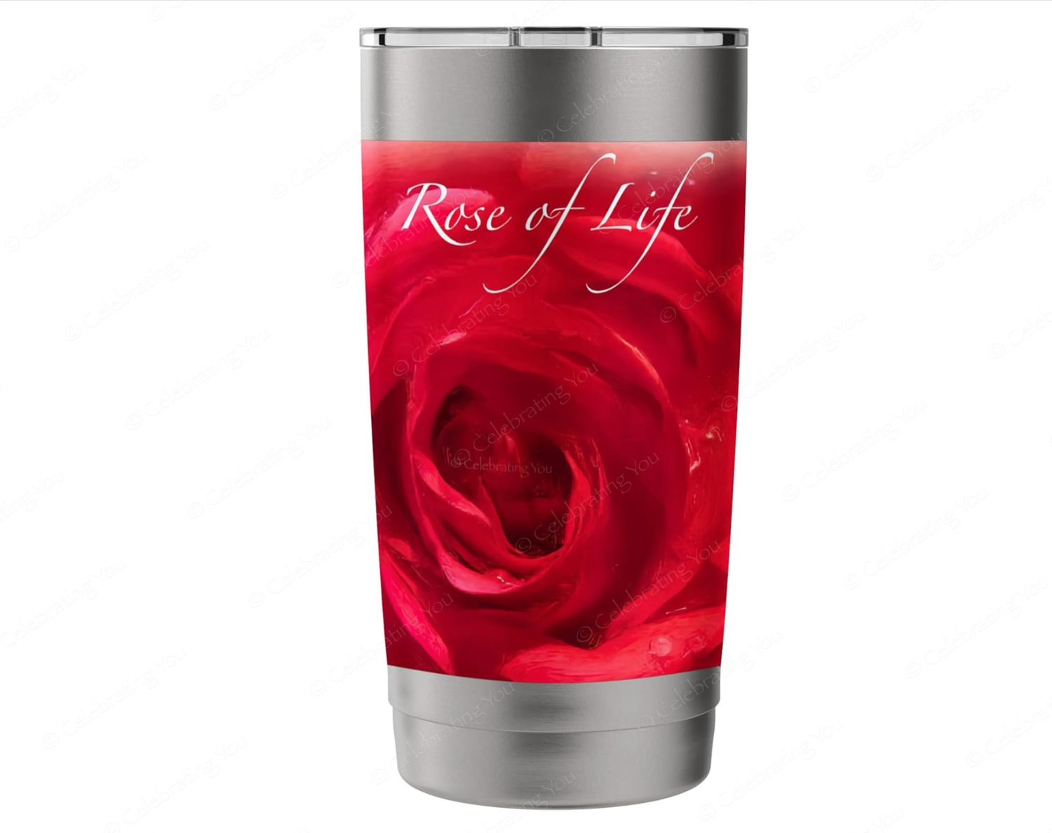 Celebrating You ‘ Rose of Life ‘ Stainless Steel Insulated Tumbler