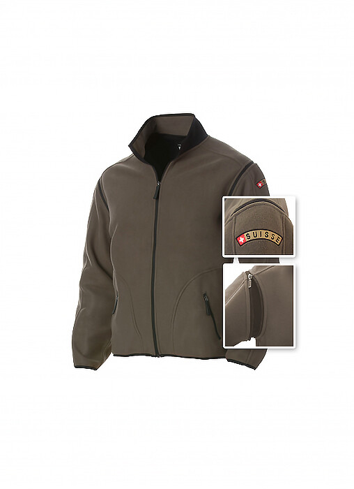 VESTE POLAIRE ORIGINALE ARMÉE SUISSE