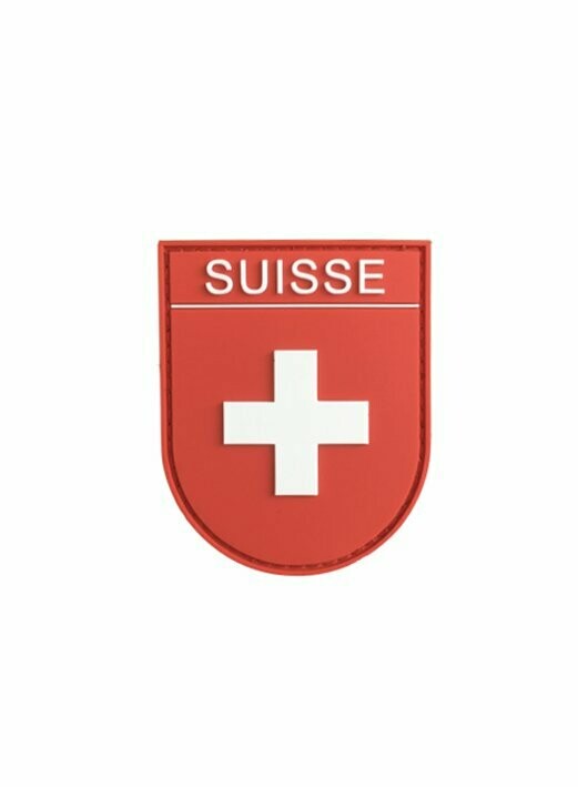 BADGE PVC SUISSE, Couleur: Rouge et blanc
