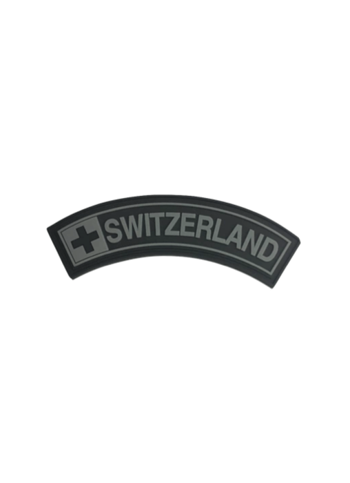 BADGE PVC SUISSE, Couleur: Tactical noir