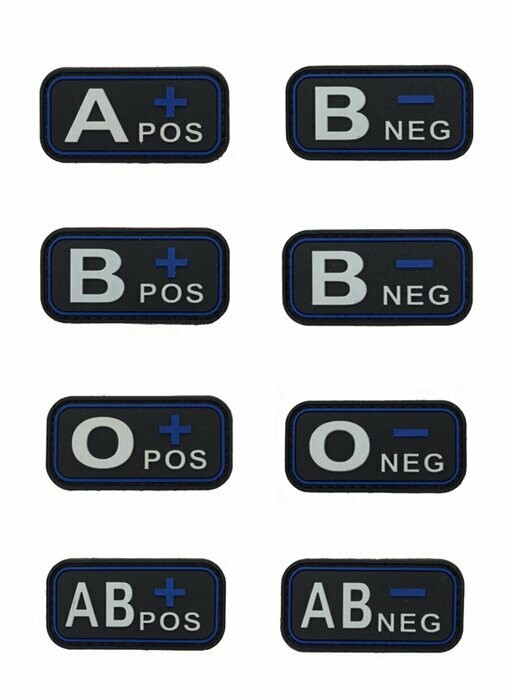 BADGE GROUPE SANGUIN BLEU