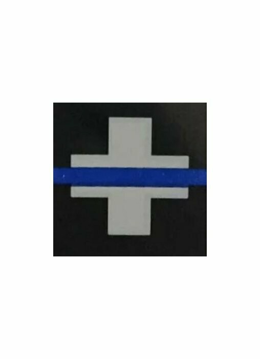 SELBSTHAFTENDER AUFKLEBER SCHWEIZ BLUE LINE