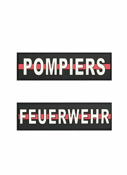 BADGE PVC POMPIERS