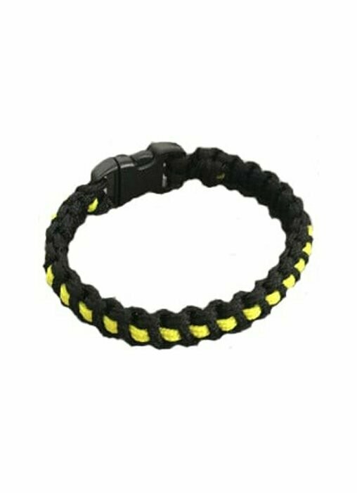 BRACELET PARACORDE FIN JAUNE