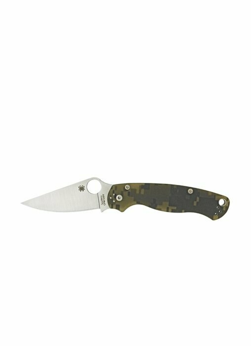 SPYDERCO PARA MILITARY 2 CAMO, Lame: Acier C81GPCMO2