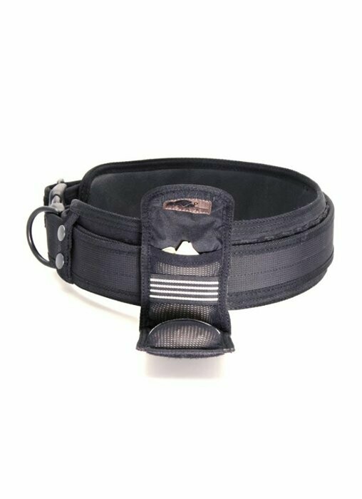 Ceinture Porte-gants Jetables - Poches Double Avec Fermetures - Pour Police, Sécurité, Secours - Nylon, Boucle Velcro