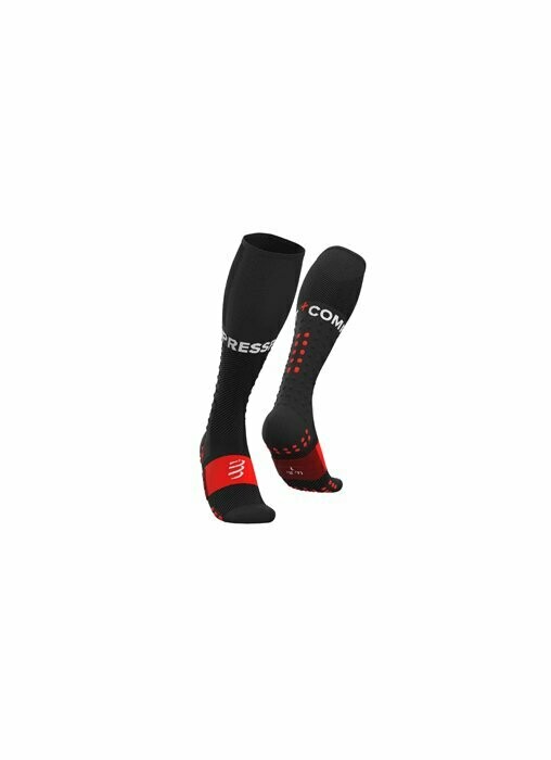 COMPRESSPORT FULL SOCKS RUN, Couleur: Noir
