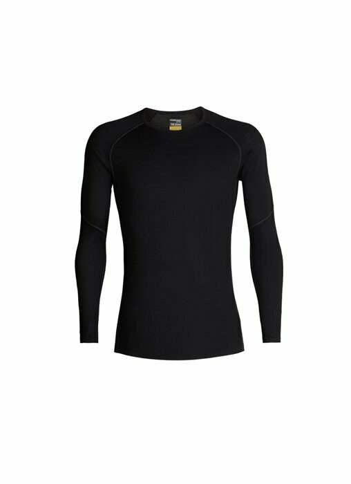 ICEBREAKER MERINO 150 ZONE LS CREWE HOMME, Couleur: Noir