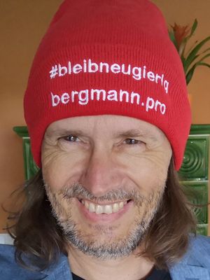 #bleibneugierig - Mütze mit Bund