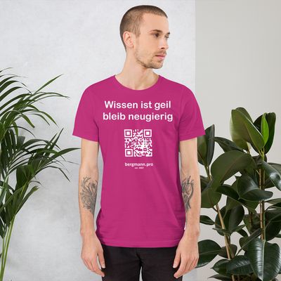 Wissen ist geil - Motiv 7 - T-Shirt - Unisex - Kurzarm