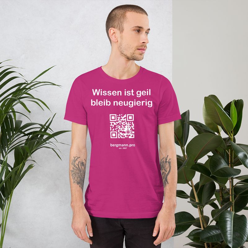 Wissen ist geil - Motiv 7 - T-Shirt - Unisex - Kurzarm
