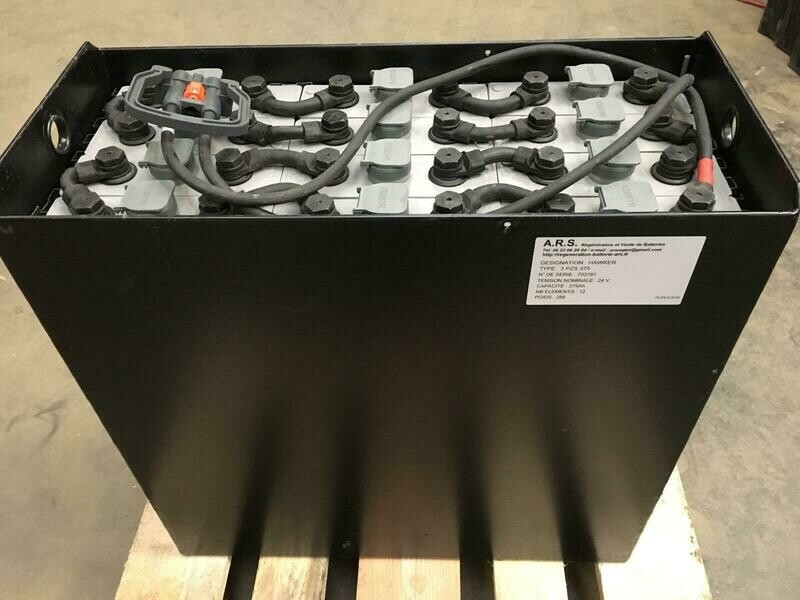 Batterie pour transpalette JUNGHEINRICH EJE 22 ou EJD 220 ( 24V-375Ah régénéérée )