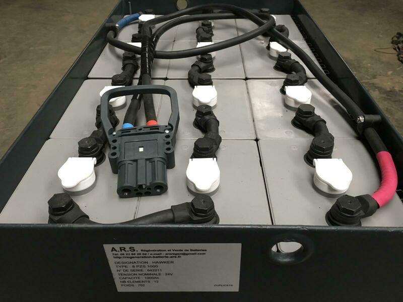 Batterie d'occasion régénérée pour YALE ERP15 (24V-1000Ah)