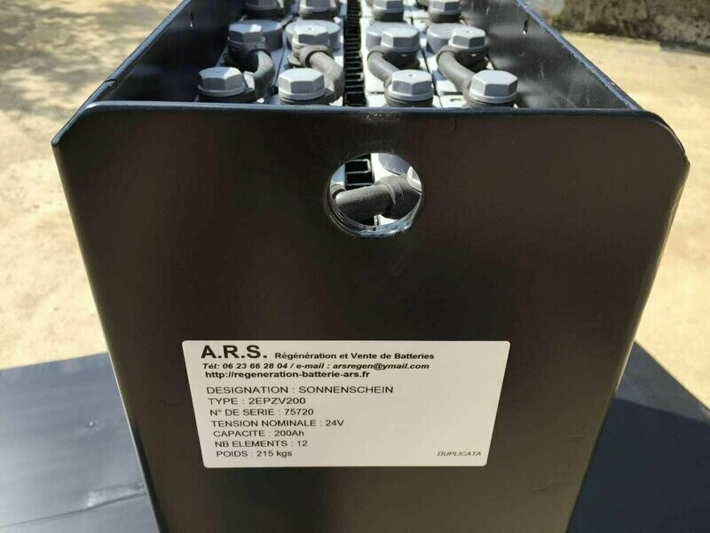 Batterie reconditionnée pour transpalette électrique JUNGHEINRICH EJE 116 ( 24V-200Ah)