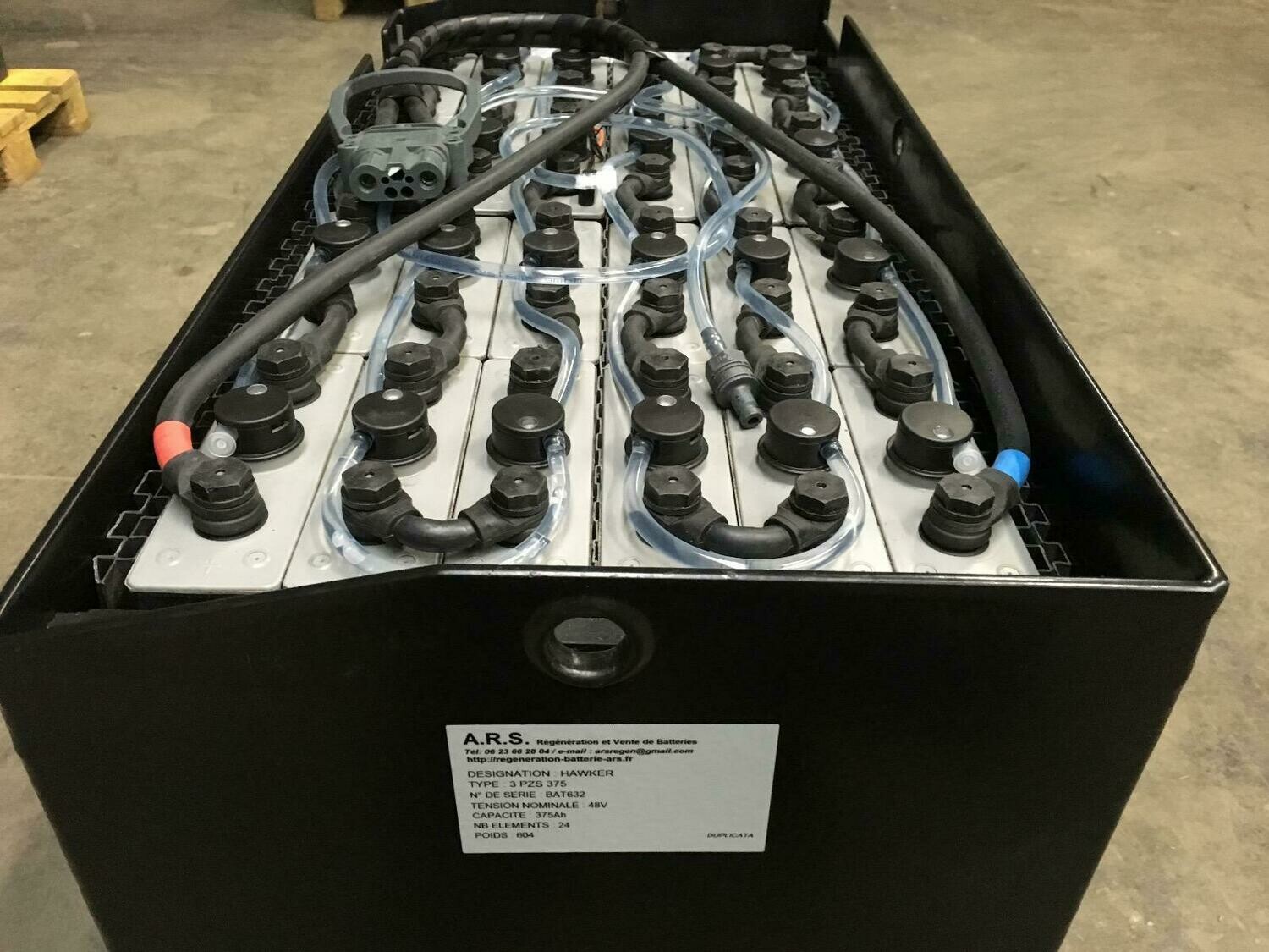 Batterie pour chariot TOYOTA  5FBE10 ( 48V-375Ah )
