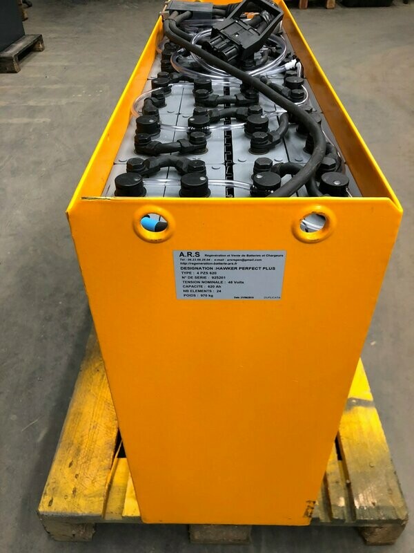 Batterie chariot Jungheinrich à mat rétractable ETV 214 - ETV 216 ( HAWKER 48V-620Ah)