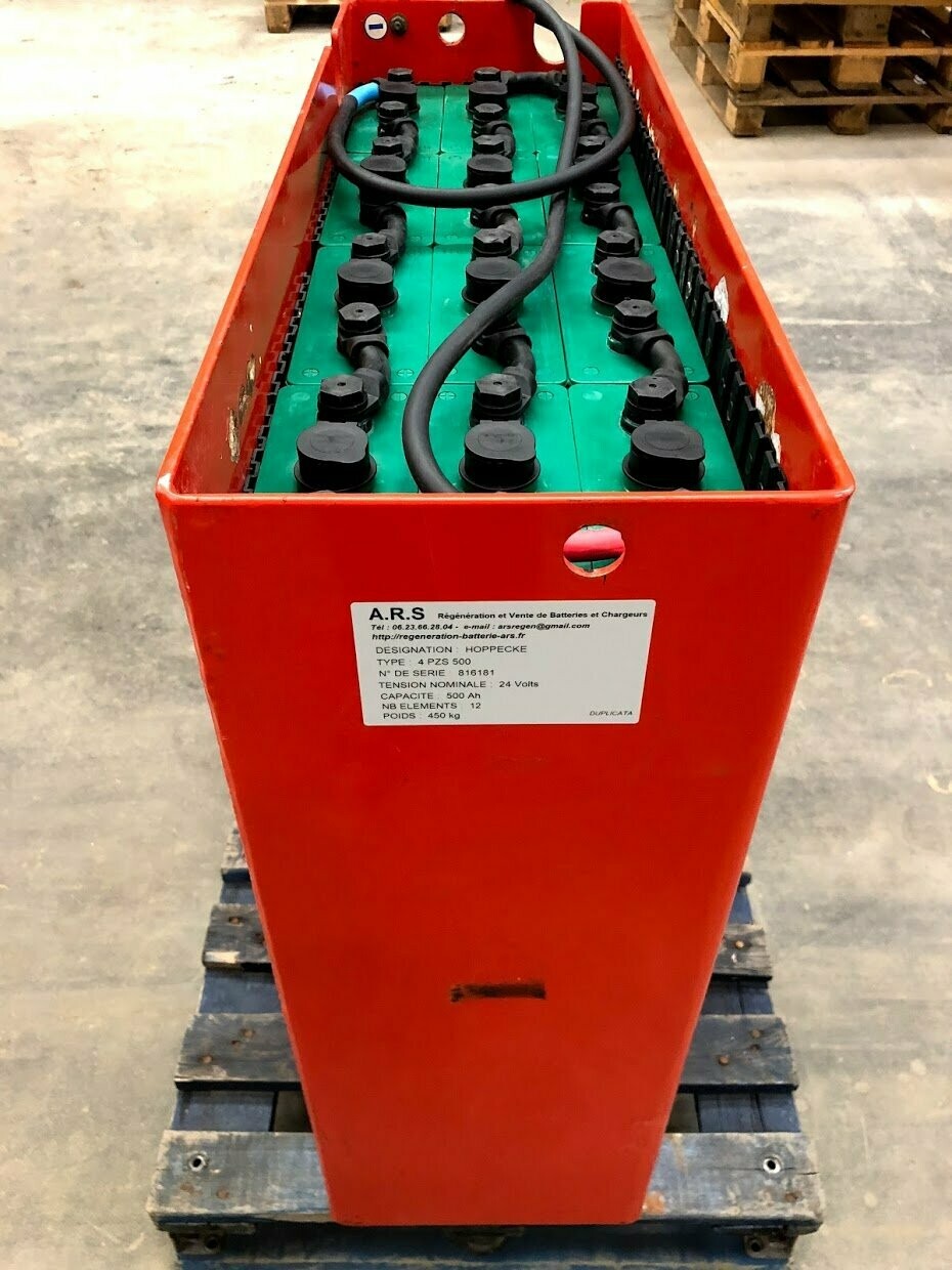Batterie pour chariot FENWICK E12 en Rhône-Alpes ( 24V-620Ah régénérée )