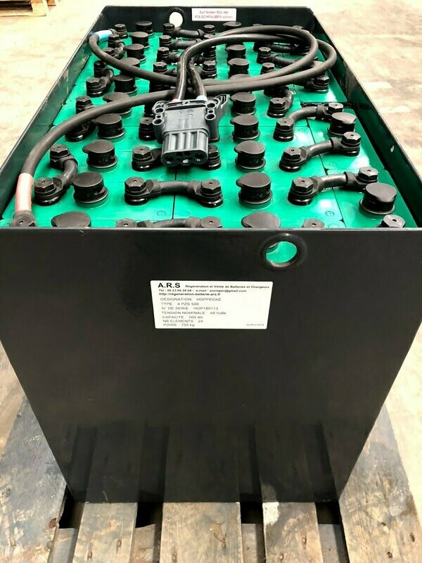 Batterie pour FENWICK E15  ( Occasion ) ( Agence Régénération Services) ( 48V-500Ah )