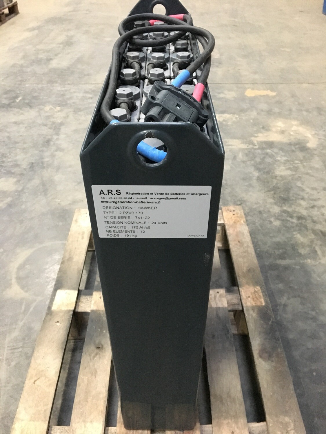Batterie pour gerbeur KOMATSU MWS10-1R ( 24V-170Ah )
