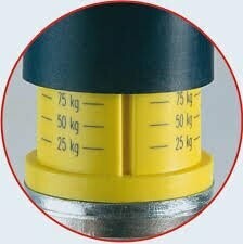 RUEDA JOKEY 240X50 CON INDICADOR DE CARGA