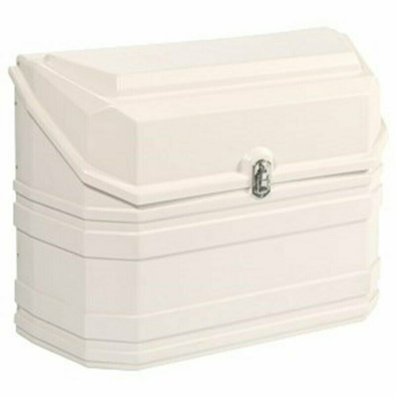 Cofre de gas 2 botellas 13 KG con pestillos blanco