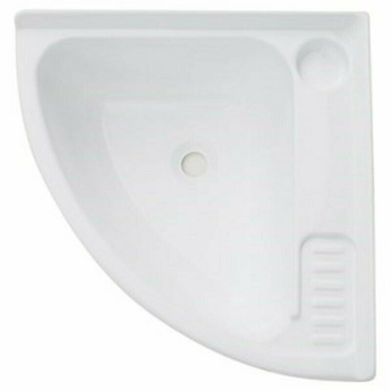 Lavabo de esquina blanco 400 x 400 mm