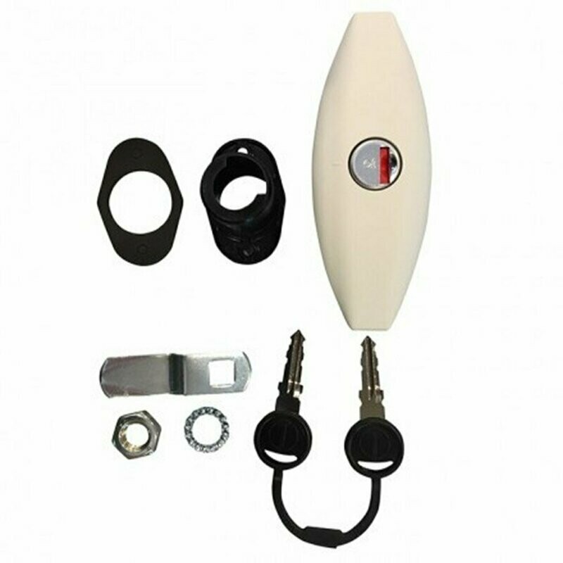 CERRADURA DE FORMATO GRANDE DE APRETAR BLANCO
