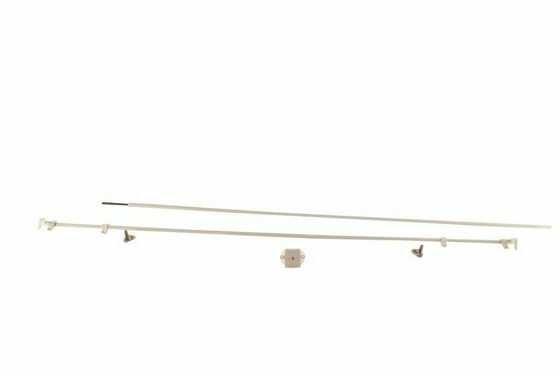 CERRADURA DE EMPUJE 3 PUNTOS PARA INODORO BLANCO