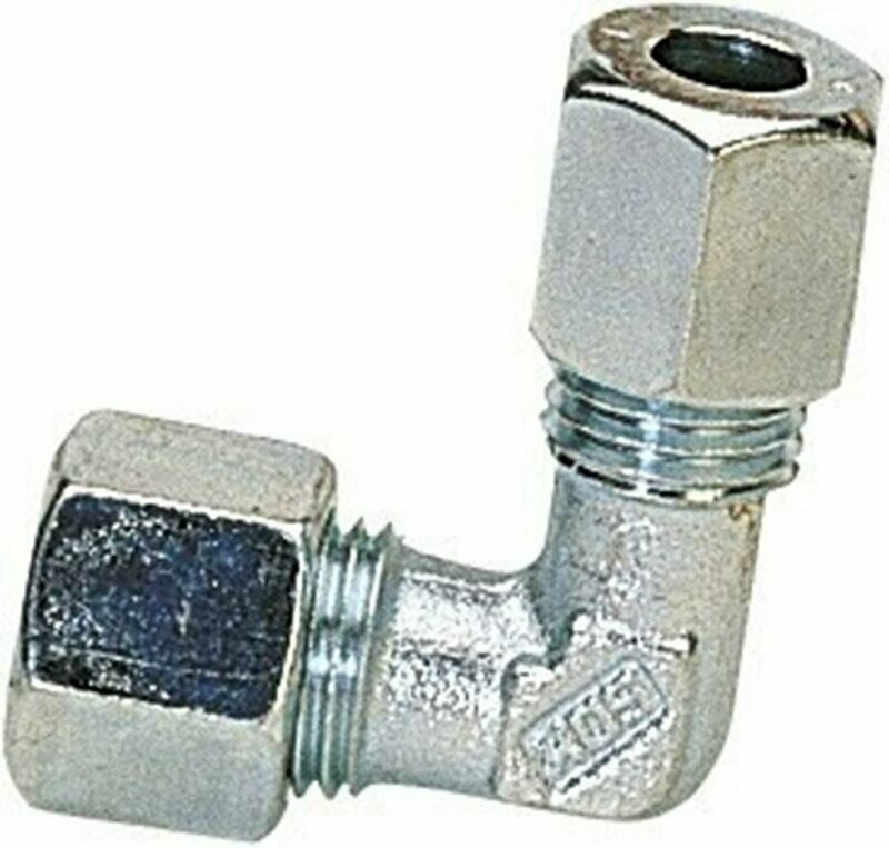 Conexión angular Ø 10 mm para tubo rígido GOK