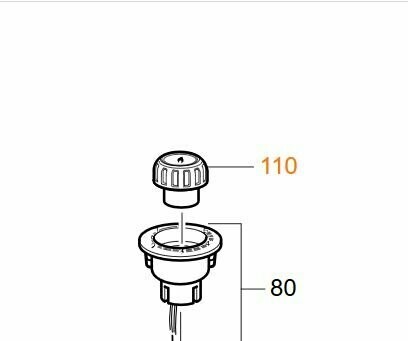 Perilla de control, iluminada