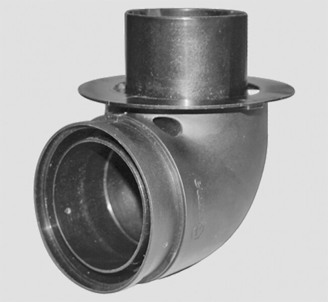 Codo aislante, negro