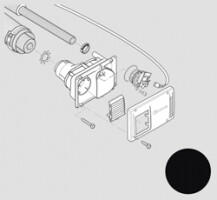 Repuestos Tapa de pared WKCD, negro y kit de conducto CDW (05 / 2012-)