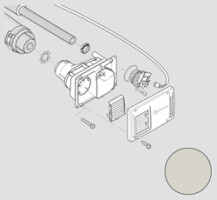 Recambios Tapa de pared WKCD, bianco & Duct kit CDW (05 / 2012-)