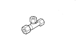 Unión reductora en T 12 x 8 x 8 mm