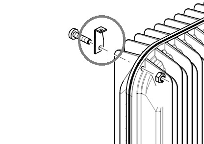 Soporte de cubierta S 2200, derecho
