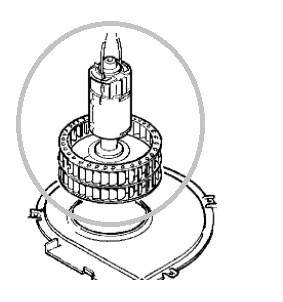 TEB-2/TEN-2, motor de 12 V con rueda de ventilador