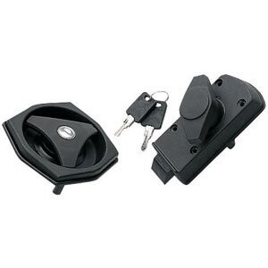 CERRADURA FAP HEXAGONAL IZQUIERDA CON BOTÓN NEGRO