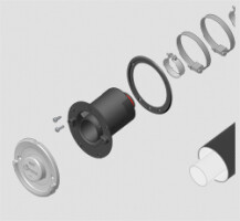 Recambios Kit chimenea de pared 64 L