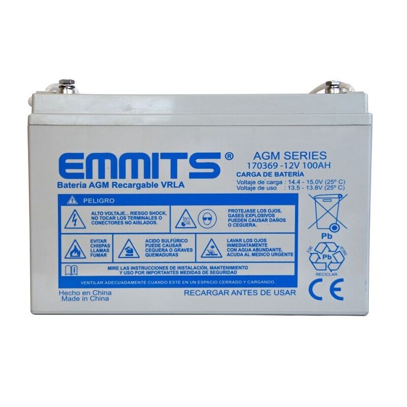 BATERIA AGM 100AH EMMITS