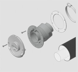 Piezas de repuesto Kit de chimenea de pared ZR 80