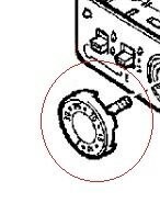 Perilla de control, impresa