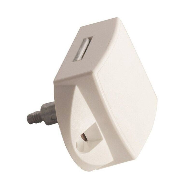 Caja de cerradura única con pulsador blanco GM