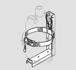 Instalación soporte porta bombonas de gas